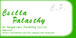 csilla palasthy business card