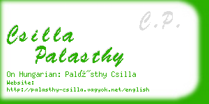 csilla palasthy business card